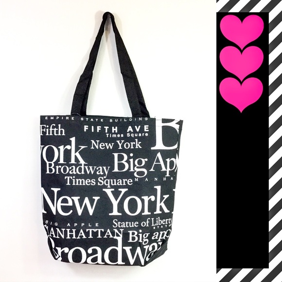 NY Graphic Canvas Tote Bag - Picture 4 of 4